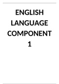 Eduqas English Language Component 1 