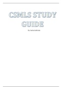 Comprehensive CSMLS Study Guide