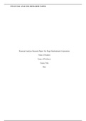 Financial Analysis Research Paper: Six Flags Entertainment Corporation