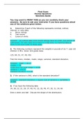 DEVRY MATH 221 (latest) WEEK 8 FINAL EXAM ANSWERS >All the attempted Answers Correct!!