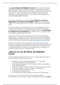 Tema 2 Ley de Bases de Régimen Local. Reglamentos Orgánicos del Ayuntamiento de Toledo