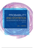 Probability and Statistics for Engineering and the Sciences 9th Edition