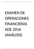 Examen de análisis financieros 2016