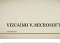  MGMT 520 Week 5 Case Analysis, Vizcaino V. Microsoft:DeVry University, Keller Graduate School of Management