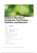 Microbes and Society 5th Edition: Chapter 2 Notes