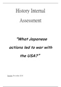 IB History SL - The Move to Global War (internal assessment)