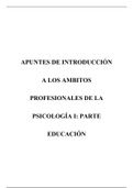 Apuntes Ámbitos Profesionales I (Educación)