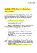 NR 222 Final Exam Package-Question with Answer