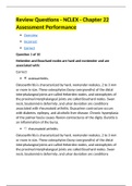 NR 304 week 4 Musculoskeleton Review Questions & Answers: Montgomery College