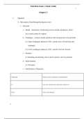 NUR1172 Nutrition Exam 1 Study Guide (2020, Latest): Rasmussen College ( Download to Score A)