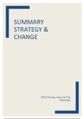 Strategy and Change lecture and seminar summary