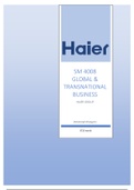 Global & Transnational Business - Haier