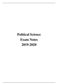 Introduction to political science exam notes 