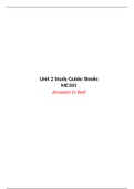 MC101 (Mass Communication in Society) - Unit 2 Study Guide for Quiz - Graded A - SEMO
