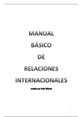 Manual básico de Relaciones internacionales