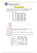  ACC 350 Topic 6 Quiz with Answers