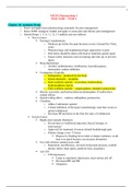  NR 291 Pharmacology I Study Guide Exam 4:Chamberlain College Of Nursing
