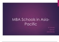 QNT 561 Week 2 Assignment, MBA Schools in Asia Pacific Presentation (20 slides)