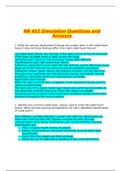 NR 452 Simulation Questions with Answers (Fall 2020)