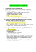 NR328 / NR 328 Pediatric Final Questions: 100 QUESTIONS, ANSWERS, AND RATIONALE (GRADED A)