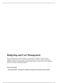  NR 630 Budgeting and Cost Management.