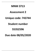 MNM3713 assignment 2