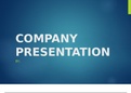 BUS 325 Week 10 Assignment # 5; Company Business Presentation (Summer 2020)