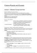 History Russia and Eurasia Notes (Y1)