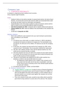 Company Law- Study Notes
