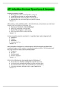 Rasmussen College:PN 129 ATI  Infection Control Questions & Answers