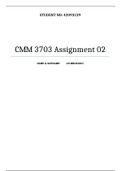 CMM3703 Assignnment 2