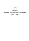 INF3703 EXAM PACK ANSWERS AND 2020 SUMMARISED NOTES