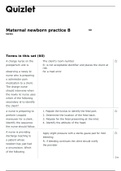 Maternal Newborn Practice B Flashcards- 60 Terms Quizlet (Solutions by a Verified Tutor)