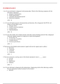 NUR 101 Pathophysiology (PATHO) Exam 5- Questions and Answers