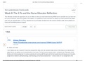 NR 526 Week 8 Graded Discussion: The 3 Ps and the Nurse Educator Reflection (2 Versions){100%}