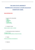 NURSING 6410: Introduction to Health Assessment (MALE REPRODUCTIVE) Exam Study Guide : Latest 2020,The Ohio State University