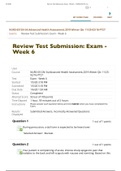NURS-6512N-34,Advanced Health Assessment; Review Test Submission: Exam - Week 6.