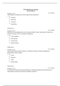 PSYC 460 Week 4 Quiz with correct answers latest 2020 