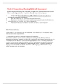 NR-394 Week 2 Discussion Question: Transcultural Nursing Skills Self-Assessment{GRADED A}
