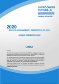 ECS3705 ASSIGNMENT 2 SEMESTER 2 OF 2020