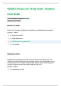 NSG6435 Final Exam / NSG 6435 Final Exam: South University (New, 2020, Version-2) (75 Questions with 100 % Correct Answers) (SATISFACTION GUARANTEED)