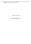 HLT 364 Topic 6 Assignment; Peer Reviewed Business Research Paper