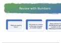 Review with Numbers