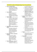 NUR 2603 Essentials of Pathophysiology Exam 1 Focused Review