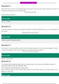 MATH 225N Week 4 Quiz / MATH225 Week 4 assignment : Central Tendency Q & A (NEW 2020) : Chamberlain College of Nursing (Latest complete solution, Already Graded A)
