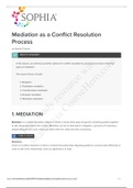 Sophia Mediation as a Conflict Resolution Process.