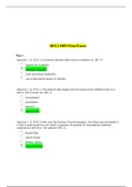 Chamberlain College of Nursing - RELI 448/NRELI 448N Week 8 Final Exam (Version 1) Question And Answers_Already Graded A.