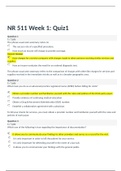 NR 511 WEEK 1 QUIZ 1  Quiz 2020 – Chamberlain College of Nursing (A grade) | NR 511 Week 1 Quiz 2020 – (A grade)
