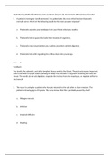 Sophia Milestone Adult Nursing (NUR 105) Med Surg test Latest Verified Questions and all Correct Answers with Explanations  Chapter 20: Assessment of Respiratory Function