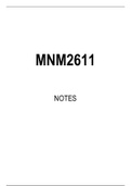 MNM2611 Summarised Study Notes